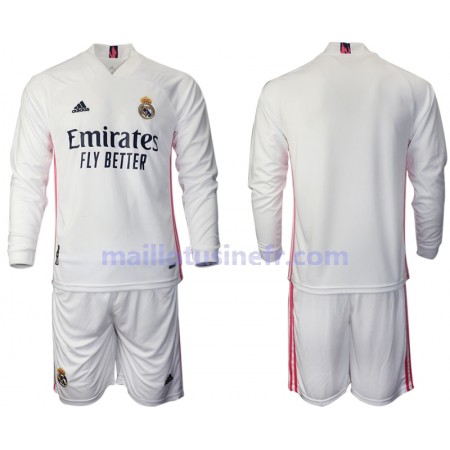 Maillot de Foot Real Madrid Domicile 2020-21 Manches Longues - Enfant